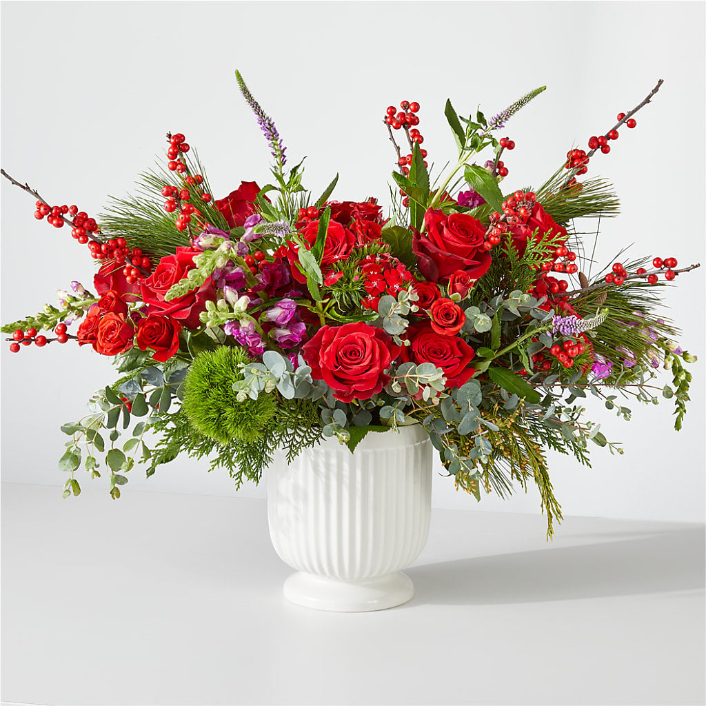 Big Red Bow Bouquet – Albertsons, Pleasanton CA