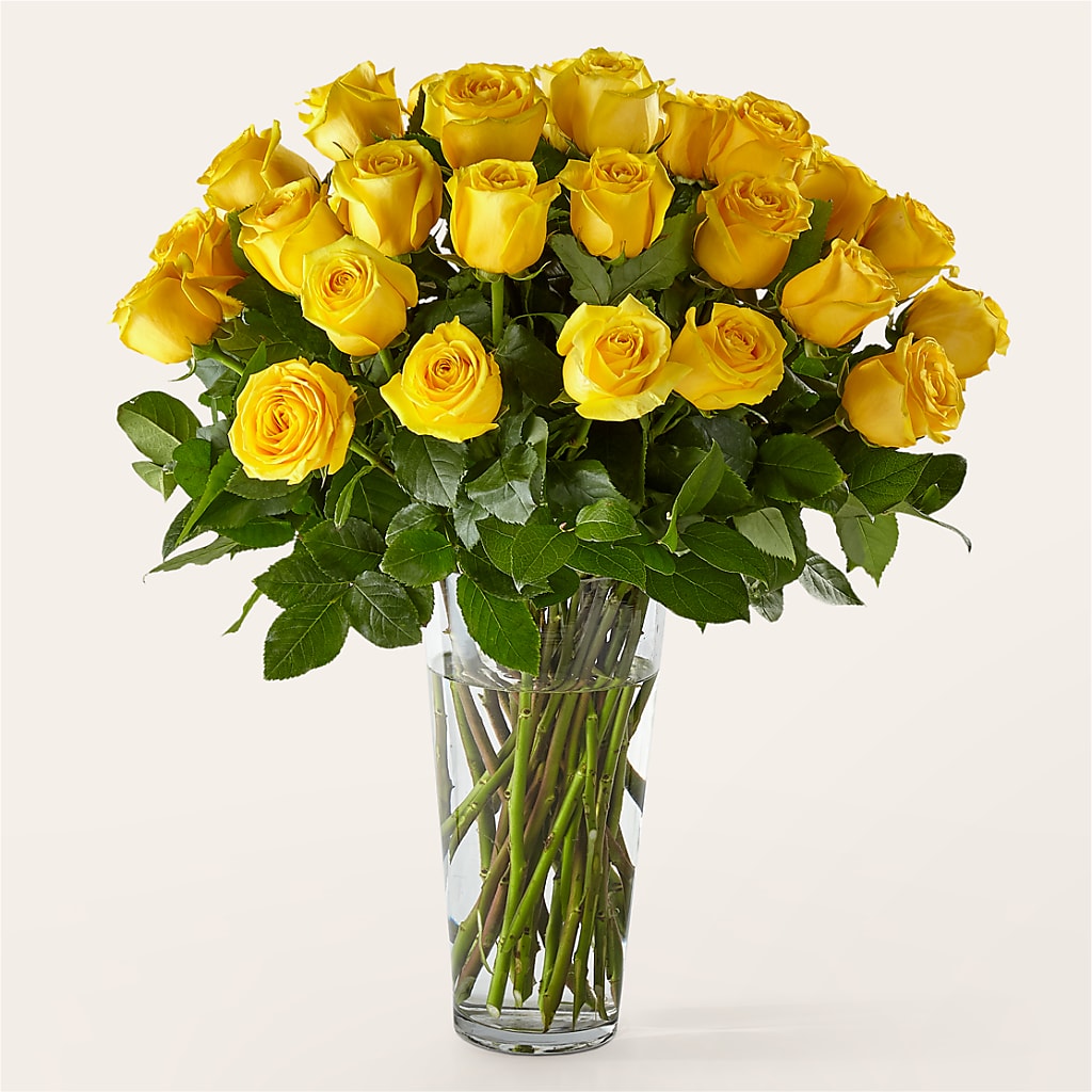Long Stem Yellow Rose Bouquet – Albertsons, Pleasanton CA