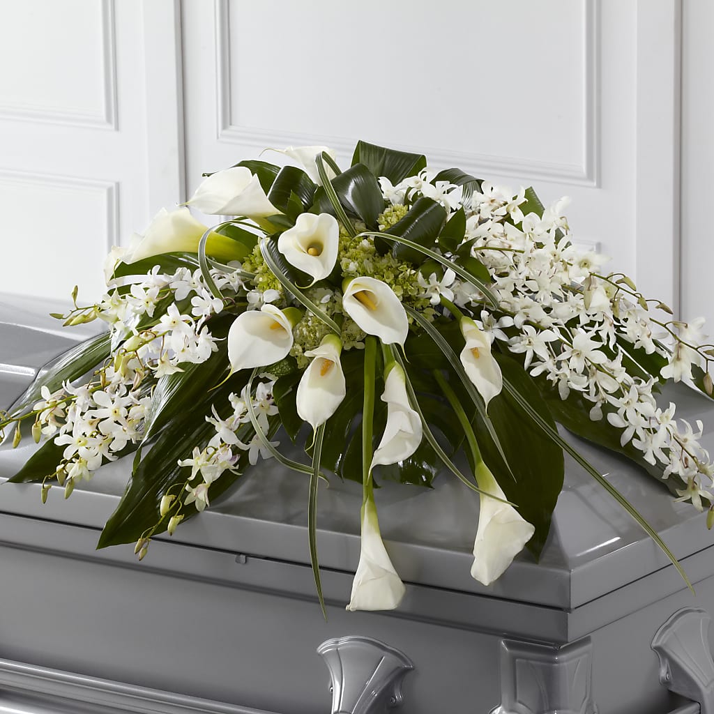 Angel Wings Casket Spray – Albertsons, Pleasanton CA