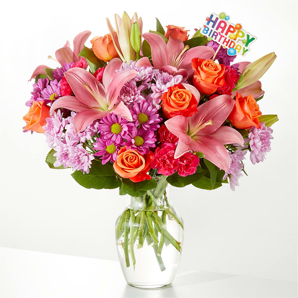 One and Only Bouquet & Happy Birthday Topper – Albertsons, Pleasanton CA