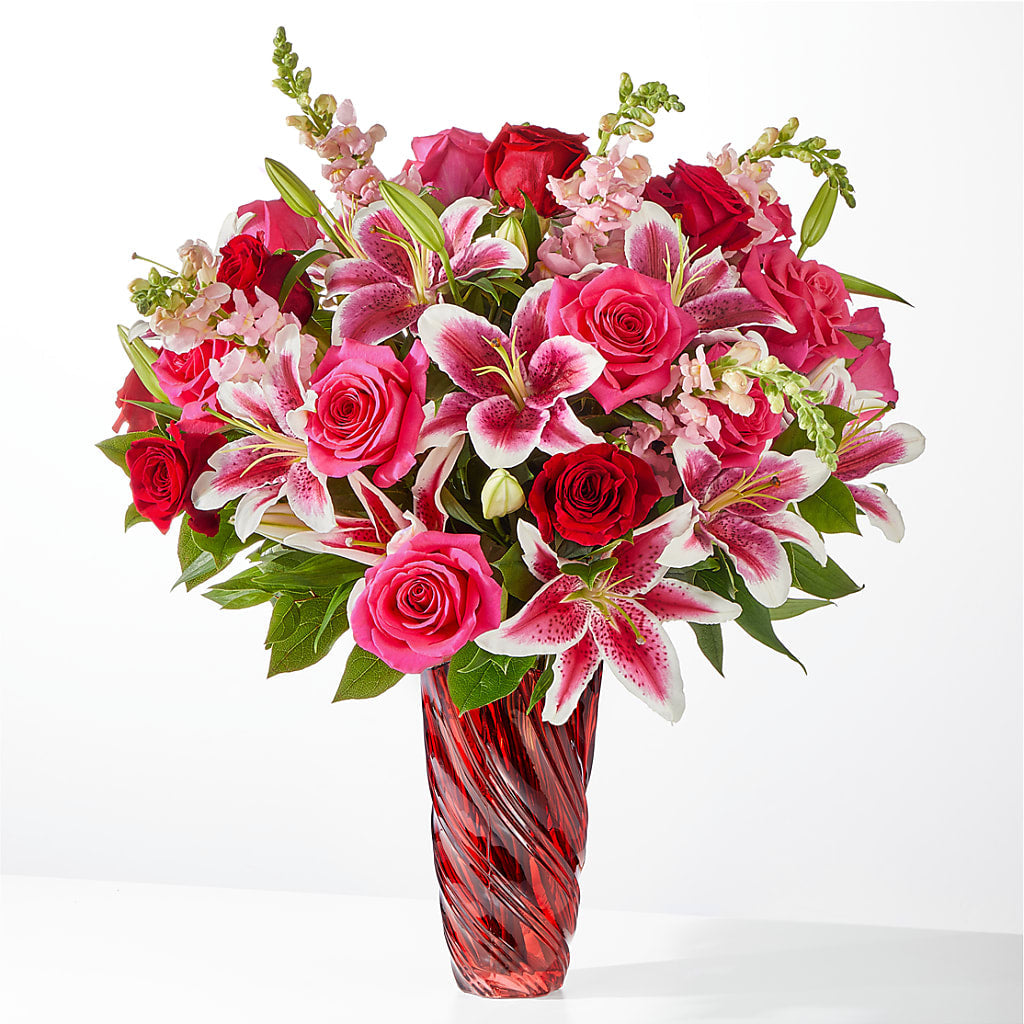 Always You Bouquet with Luxe Swirl Vase – Albertsons, Pleasanton CA