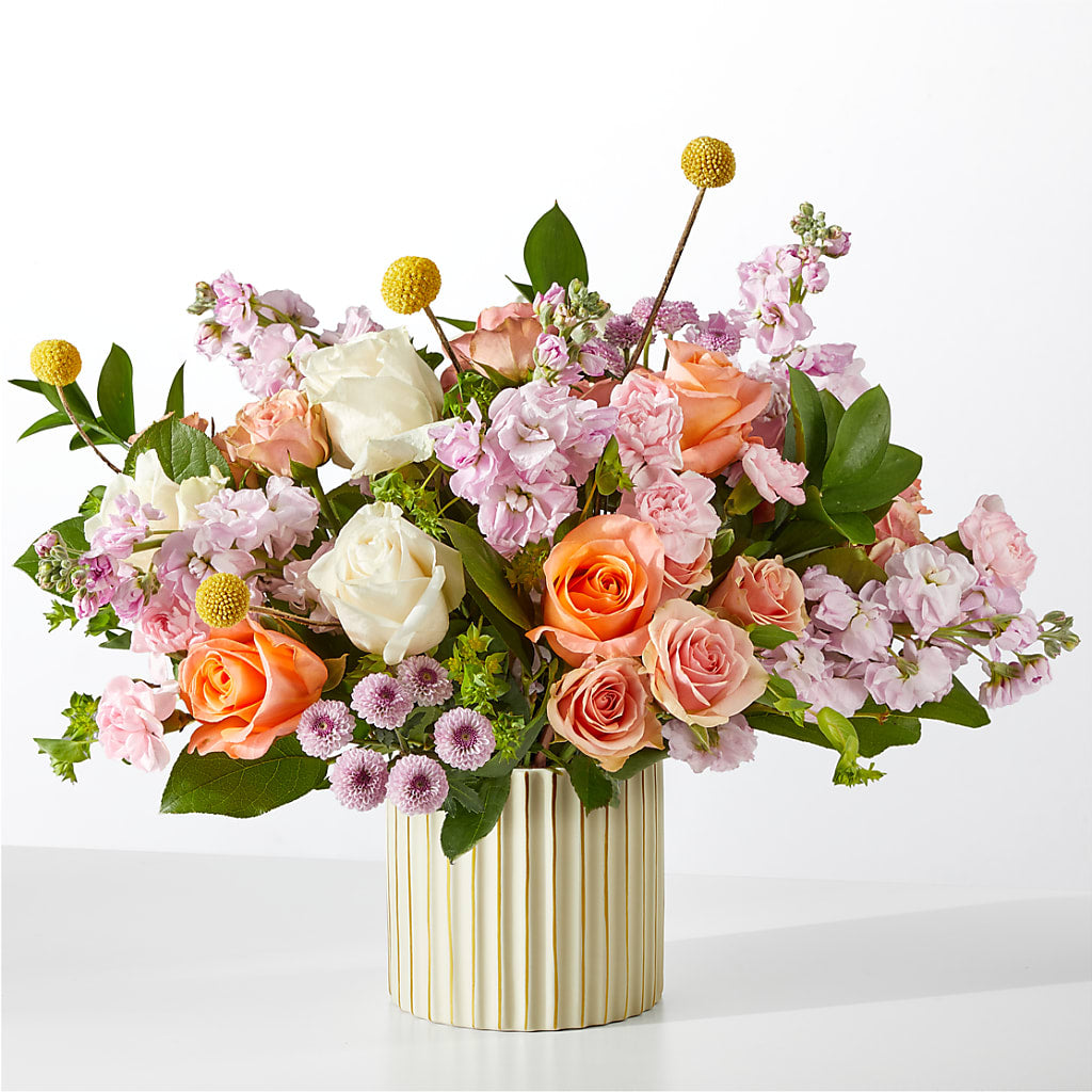 French Market Bouquet with Ivory Vase – Albertsons, Pleasanton CA