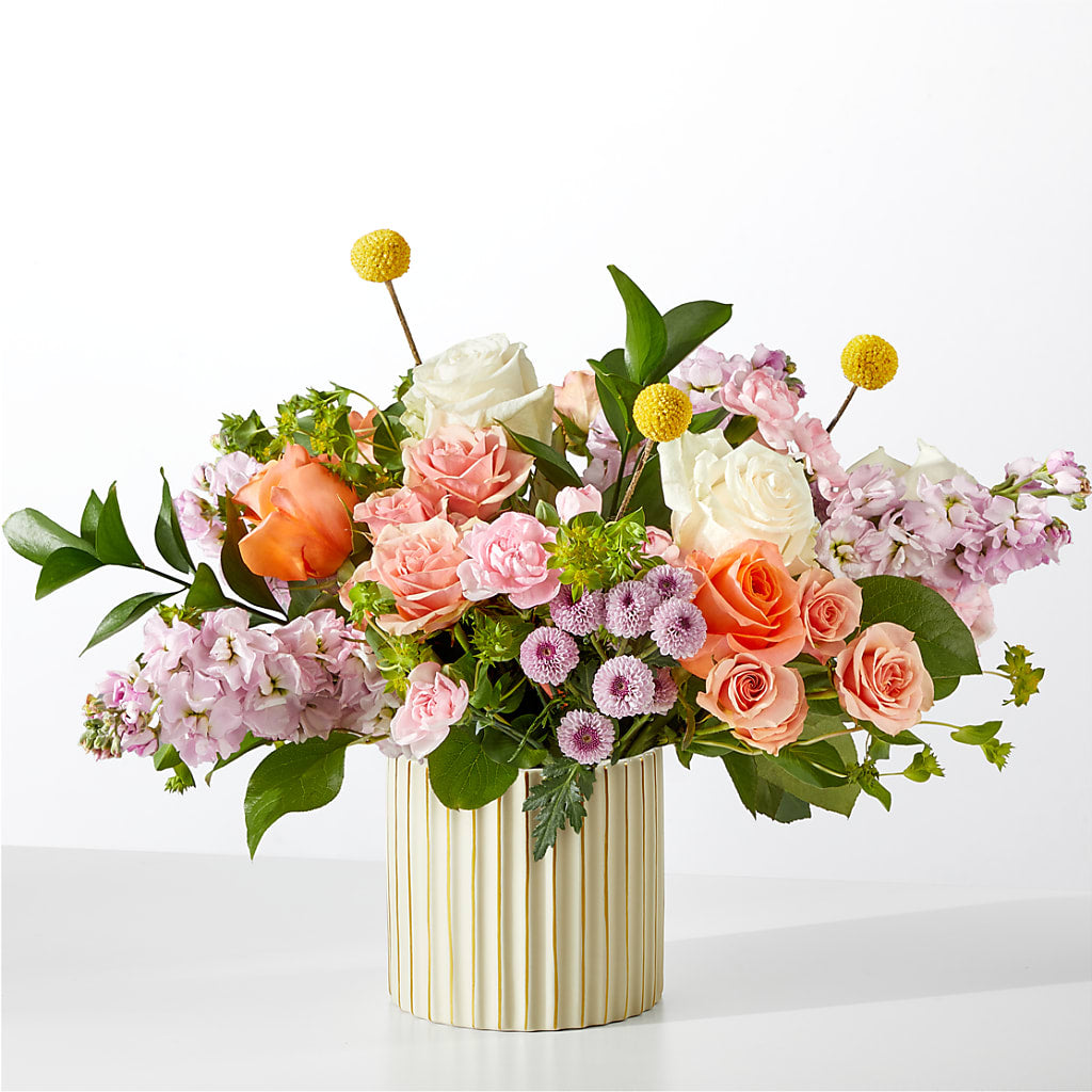 French Market Bouquet with Ivory Vase – Albertsons, Pleasanton CA