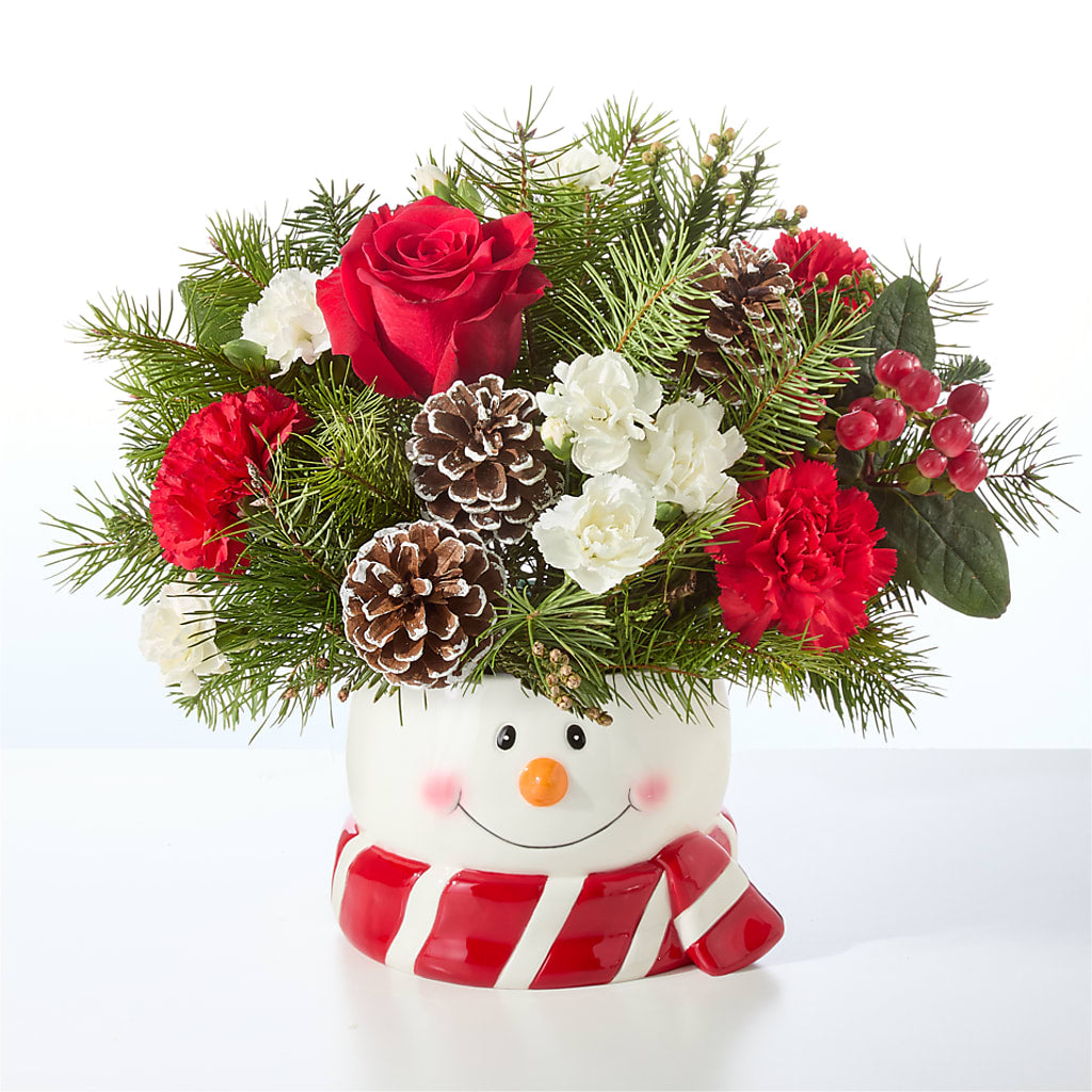 Jolly Snowman Bouquet –  Albertsons, Pleasanton CA