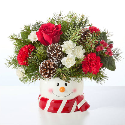 Jolly Snowman Bouquet –  Albertsons, Pleasanton CA