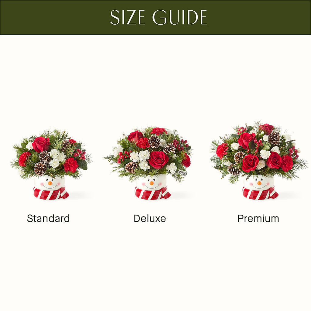 Jolly Snowman Bouquet –  Albertsons, Pleasanton CA