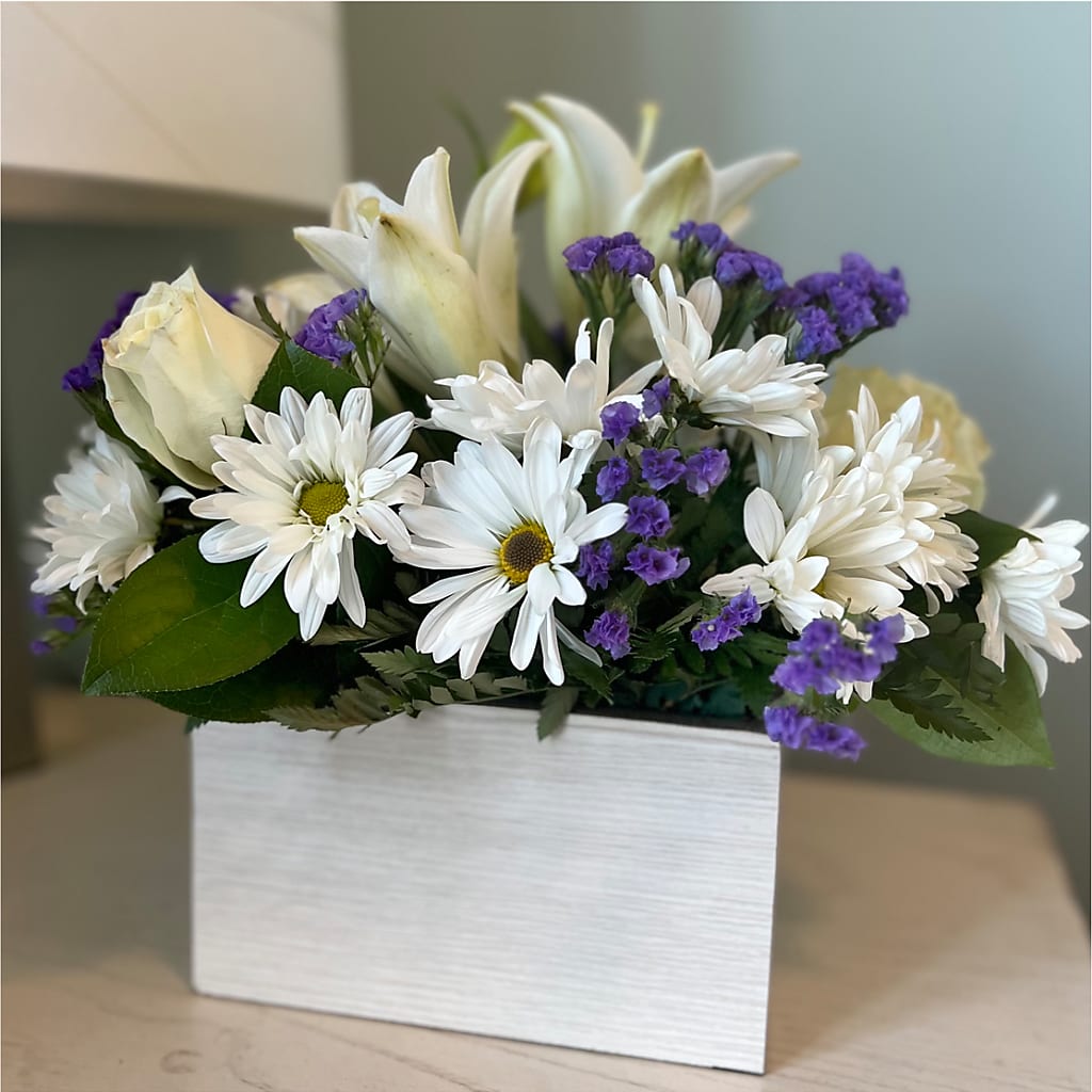 Beyond Blue Box Bouquet –  Albertsons, Pleasanton CA