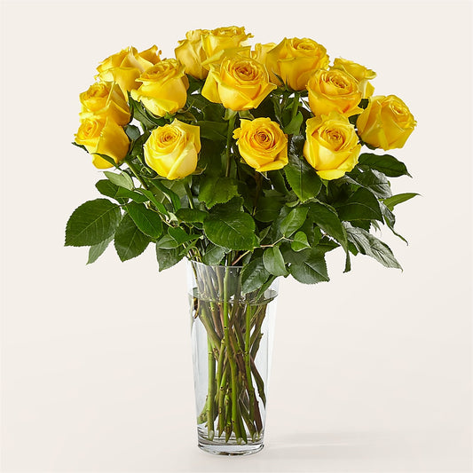 Long Stem Yellow Rose Bouquet –  Albertsons, Pleasanton CA