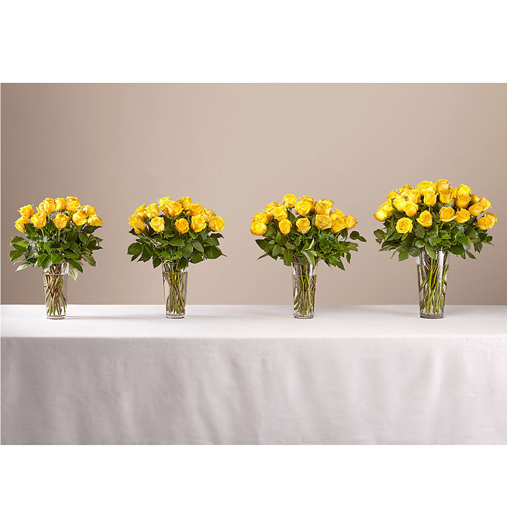 Long Stem Yellow Rose Bouquet –  Albertsons, Pleasanton CA