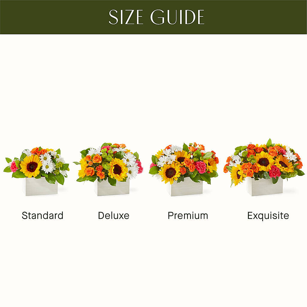 Sun-drenched Blooms Box Bouquet –  Albertsons, Pleasanton CA