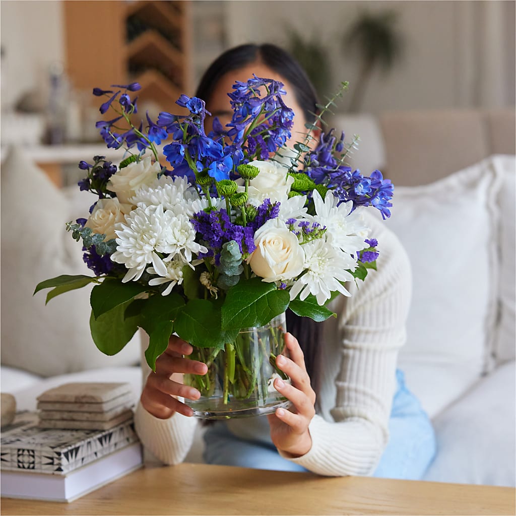 Cerulean Waves Bouquet –  Albertsons, Pleasanton CA
