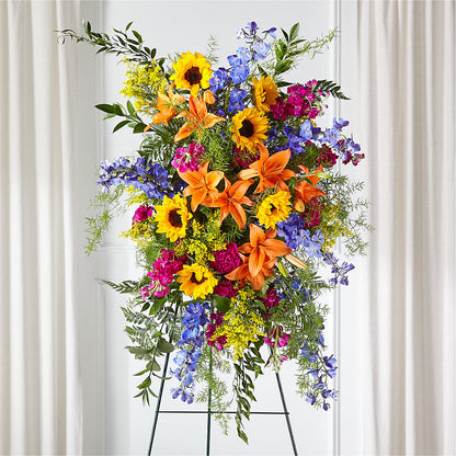 Sunlit Memories Standing Spray (Standard) –  Albertsons, Pleasanton CA