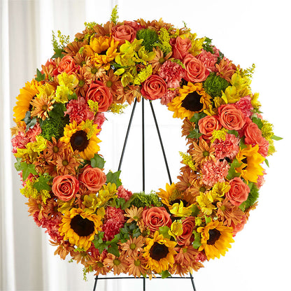 Autumnal Memories Wreath (Standard) –  Albertsons, Pleasanton CA