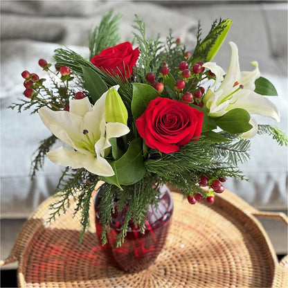 Evergreen Delight Bouquet –  Albertsons, Pleasanton CA