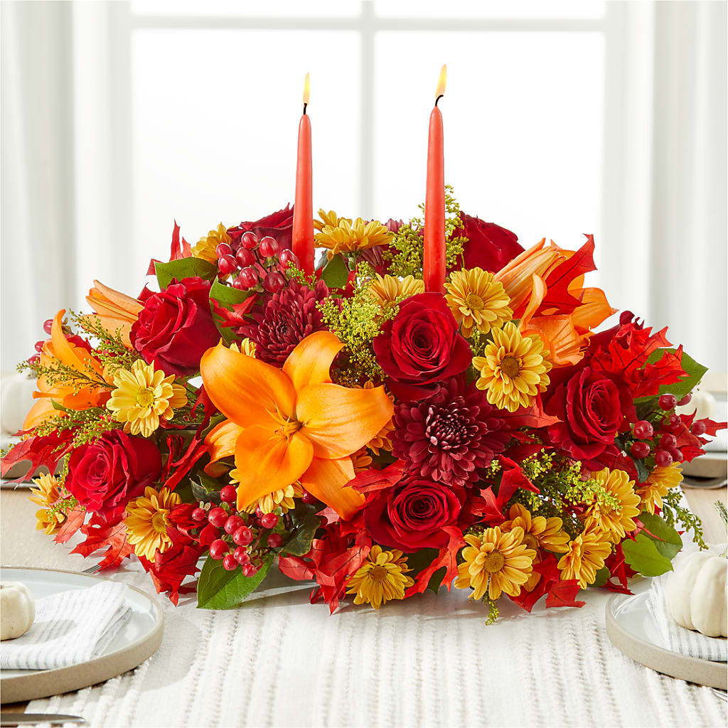 Autumn's Embrace Centerpiece –  Albertsons, Pleasanton CA