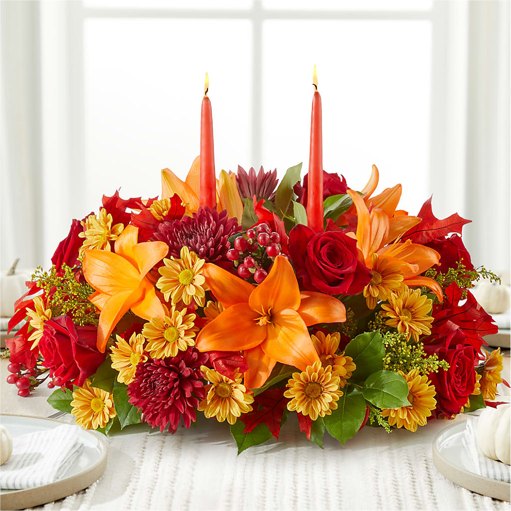 Autumn's Embrace Centerpiece –  Albertsons, Pleasanton CA